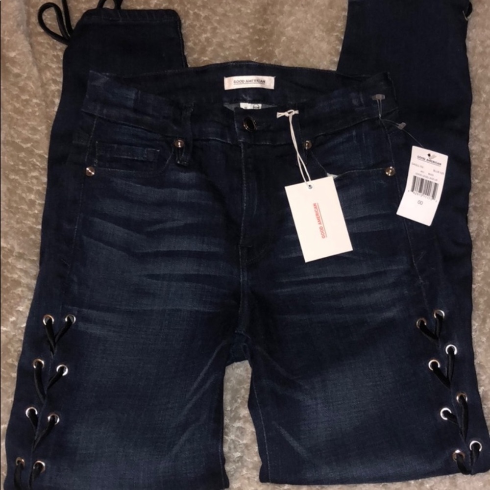 Good American Good Legs Lace Up 24
